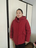 CANDYPRINCE 妈妈羽绒服 中老年羽绒服女红色短款 妈妈装50-60-70岁冬季外套 62款/酒红 3XL / 建议-(体重121-135斤) 实拍图