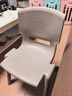舒怡然 大中小学生塑料椅子靠背加大加厚培训班桌椅家用椅胶凳子 新款加厚靠背椅灰色坐高35cm 小 实拍图