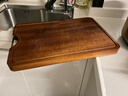 双枪乌金檀木整木菜板 百年龄砧板家用切菜案板抗菌实木菜板45*30*3 实拍图