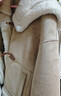 百图betu女装冬季新款短外套皮毛一体仿羊羔绒保暖外套女2411T65 卡其色 S 实拍图