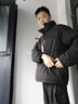 京东京造羽绒服男女情侣同款真鸭绒冬季外套面包服轻松羽绒 黑色 2XL 实拍图