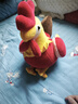 海利伟（Honeyway）海利伟小鸡毛绒玩具鸡公仔大公鸡娃娃玩偶布娃娃生日礼物女生生肖 咘咘达鸡黄色 小号30cm(高度含腿测量) 实拍图