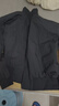 Homlean美式复古飞行夹克男春季立领短款棒球服休闲上衣外套HJ32黑色3XL 实拍图