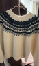 优衣库女装费尔岛风圆领针织衫/毛衣毛衫479233 01 乳白色 2XL /165/100B 实拍图