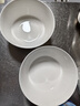 浩雅景德镇陶瓷餐具陶瓷碗汤碗饭碗大号雅玉白瓷7.5英寸汤碗2个装 实拍图