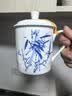 盛天下景德镇陶瓷茶杯带盖骨瓷杯青花水杯办公杯礼品杯会议杯子定制 江南水乡 500ml 1个 实拍图