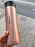乐扣乐扣（LOCK&LOCK）掌心保温杯不锈钢男女便携商务水杯子400ML金色LHC4028PG 实拍图