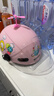 永久3C认证儿童头盔男女孩3-12岁卡通可爱宝宝安全帽冬季保暖四季夏季防晒粉色105高清长镜+四季护耳 实拍图