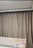 水星家纺免打孔窗帘遮光卧室高遮光布杆子全套飘窗遮阳帘5x2.7m米色 实拍图