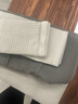 MUJI棉蜂窝纹面巾 薄型 长款纯棉洗脸毛巾擦脸洗澡巾 炭灰色 34x85cm 实拍图