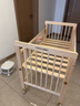 FORSUNNY婴儿床实木无漆拼接床可移动多功能升降无缝宝宝床新生儿哄睡神器 进口松木+恐龙床围五件套+椰棕床垫+蚊帐 出生儿见面礼婴儿用品哄睡神器母婴必备 实拍图