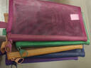 天色 复古色网纱文件袋 笔袋学生B6透明文具资料袋六一儿童节礼物票据整理收纳袋 B6套装-5色 TS-255 实拍图