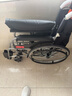 鱼跃(yuwell)手动轮椅车H062C铝合金免充气减震轻便手动可折叠老人 实拍图