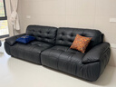 帕沙曼云朵真皮沙发头层牛皮意式复古客厅小户型中古风太空云沙发2630ZP 2.8米多人位【正品承诺 实木框架终身质保】 【豪华版】MU真皮 羽绒+紫罗兰+竹炭海绵 实拍图