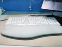 山业 ERG5 101键有线键盘 人体工学薄膜键盘 3口USB接口 软垫腕托 附Type-C转换线 复古白 实拍图