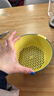 双层塑料洗菜盆沥水篮子厨房神器多功能客厅家用水果盘洗水果菜篮 青黄色 2个 实拍图
