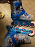 迪士尼（Disney）轮滑鞋儿童男溜冰鞋专业滑冰鞋初学旱冰闪光套装 实拍图