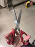 得力(deli)210mm办公生活家用剪刀 大号剪子手工剪纸刀 办公用品 红色6010 实拍图