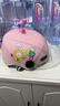 永久3C认证儿童头盔男女孩3-12岁卡通可爱宝宝安全帽冬季保暖四季夏季防晒粉色105高清长镜+四季护耳 实拍图