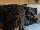 雪中飞羽绒裤女秋冬保暖松紧腰抽绳工装直筒长裤 黑色 175/80A  实拍图