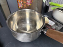 双枪316L不锈钢小奶锅辅食锅汤锅泡面蒸锅燃气电磁炉16cm带盖 实拍图