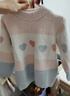 戴维贝拉（DAVE＆BELLA）女童毛衣半边绒儿童针织衫女春季幼儿线衣小童春装幼童线衫打底衫 粉色 110 cm（建议身高100-110cm） 实拍图