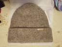 玖慕（JIUMU）山羊绒大头围保暖毛线帽秋冬羊毛针织帽冷帽冬帽堆堆帽防寒帽子女 晒单实拍图