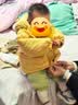 嘟嘟家女童棉袄冬装加厚儿童棉服冬季潮宝宝外套深冬洋气童装 黄色 90 实拍图