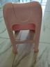 茶花 塑料凳子 家用小椅子 幼儿童靠背椅 靠背凳 粉色 1只装 实拍图