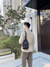 CinvaiKrose官方店小c&k2026新款胸包男士帆布包单肩斜挎包生日情人节520礼物 黑色Black【节日送礼表白可代写心意贺卡】 实拍图