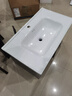 陶瓷一体盆洗手盆单盆洗脸盆台面台中盆单独洗漱盆半嵌入式洗面盆 80*47单盆套餐 实拍图