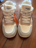 奥古狮登（Agsdon）休闲鞋女厚底冬季鞋子女学生百搭加绒华夫鞋女鞋 Y111052 米杏 38 实拍图