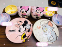 迪士尼8英寸深盘子可爱卡通陶瓷釉下彩耐高温盛儿童少女好看菜盘 乐悠8寸盘-米妮 无规格 实拍图