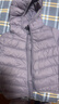 鸭鸭（YAYA）儿童轻薄羽绒服短款小童中大童连帽男女童2023秋冬洋气童装外套 浅紫 120 实拍图