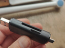 雷克沙（Lexar）USB3.2读卡器 TF/SD二合一 USB/Type C双口 大疆无人机运动相机内存卡读卡器 支持苹果17手机电脑 实拍图