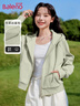 班尼路（Baleno）短款连帽开衫卫衣外套女2025春秋季新款小个子穿搭慵懒风休闲帽衫 实拍图