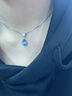 rarebeauty【38节礼物送女友老婆】蓝托帕石宝石项链女士吊坠锁骨链 金托帕石吊坠+金链-顺丰现货 实拍图