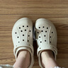 卡骆驰（CROCS）贝拉洞洞鞋沙滩鞋包头女鞋厚底拖鞋|210062 冬日白 -11S 36 (220mm) 37 实拍图