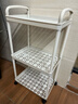 京东物流 落地小推车置物架家用玩具零食办公桌卫生间厨房储物架 白色三层 实拍图