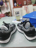 回力男鞋爆款2025新款皮面休闲运动工作劳保潮软底跑步老爹鞋百搭 灰黑色 42 实拍图