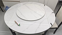 丰舍 餐桌 可变圆桌伸缩折叠实木岩板餐桌椅组合现代轻奢餐桌餐厅饭桌 黑白色-雪山白岩板-实木椅 【1.35米】 一桌6椅 实拍图