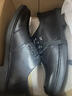 蜻蜓牌（DRAGON-FLY）头层牛皮棉皮鞋男士款冬季真皮商务休闲黑色加绒软皮软底爸爸鞋子 黑色四季单里款 （标准皮鞋尺码） 38 实拍图