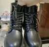 回力（Warrior）官方马丁靴女鞋秋冬季英伦风女士高帮厚底增高工装短靴子女黑色38 实拍图