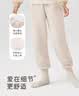 拉比儿童睡裤男女童宝宝保暖夹棉长裤2025秋冬家居秋裤夹丝2条装 粉红 100 cm 实拍图