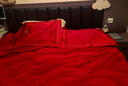 罗莱家纺全棉结婚红色六件套 60支纯棉结婚四件套床品1.5米床 实拍图