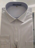 罗蒙（ROMON）长袖衬衫男商务休闲条纹衬衣男士职业正装外套男装RCS2K08-1841 实拍图