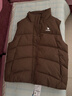骆驼（CAMEL）户外防泼水羽绒马甲女90%绒子背心外套 J25CR2L5006 荆褐 L 实拍图