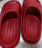 朴西新款EVA踩屎感厚底拖鞋女士居家室内情侣拖鞋男 安哥拉红 37-38 实拍图