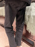 罗蒙（ROMON）男士牛仔裤男秋冬商务休闲裤男弹力直筒男裤厚款深档直筒长裤高腰 黑色+深蓝【春秋】 厚款 31 【腰围2尺4建议115-125斤】 实拍图