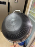 赫巴兹（HZIB）德国不粘锅316不锈钢炒锅炒菜锅具少油烟平底炒锅电磁炉燃气通用 双面屏+全钢盖内径32外径 34cm 实拍图